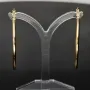 Glänzende Creolen in klassischem, elegantem Design aus 14K 585 Gold glänzend poliert (Gelbgold)