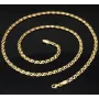 Hochwertige Goldkette mit feinem Design in 585 14k Gelbgold (ca. 54 cm lang, 3,5 mm breit)