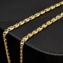 Hochwertige Goldkette mit feinem Design in 585 14k Gelbgold (ca. 54 cm lang, 3,5 mm breit)