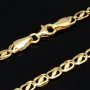 Hochwertige Goldkette mit feinem Design in 585 14k Gelbgold (ca. 54 cm lang, 3,5 mm breit)