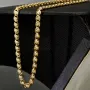 Hochwertige Goldkette in außergewöhnlichem Design aus Gold 585 14k Gelbgold (ca. 50 cm lang, ca. 3,4 mm breit)