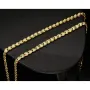 Hochwertige Goldkette in außergewöhnlichem Design aus Gold 585 14k Gelbgold (ca. 50 cm lang, ca. 3,4 mm breit)