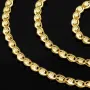 Hochwertige Goldkette in außergewöhnlichem Design aus Gold 585 14k Gelbgold (ca. 50 cm lang, ca. 3,4 mm breit)
