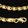 Hochwertige Goldkette in außergewöhnlichem Design aus Gold 585 14k Gelbgold (ca. 50 cm lang, ca. 3,4 mm breit)