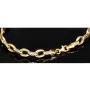 Funkelndes Armband aus 14K / 585er Bicolor Gold (Gelb- und Weißgold) in ca. 19 cm Länge, ca 6 mm Breite