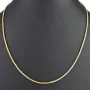 Engmaschige Goldkette / Ankerkette aus funkelnden 585 / 14K Gold , ca. 50cm Länge 2mm