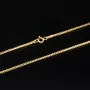 Engmaschige Goldkette / Ankerkette aus funkelnden 585 / 14K Gold , ca. 50cm Länge 2mm