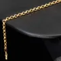 Edles Goldarmband im Rundpanzer-Design aus hochwertigem 585 14k Gold (Gelbgold), ca. 3mm breit, 19cm lang