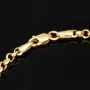 Edles Goldarmband im Rundpanzer-Design aus hochwertigem 585 14k Gold (Gelbgold), ca. 3mm breit, 19cm lang