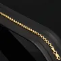 Edles Goldarmband im Rundpanzer-Design aus hochwertigem 585 14k Gold (Gelbgold), ca. 3mm breit, 19cm lang