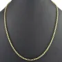 Funkelnde Rundankerkette in stilvollem Design aus glänzendem 585 / 14K Gold (Gelbgold) ca. 55cm, 3mm