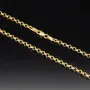 Funkelnde Rundankerkette in stilvollem Design aus glänzendem 585 / 14K Gold (Gelbgold) ca. 55cm, 3mm