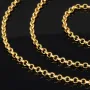 Funkelnde Rundankerkette in stilvollem Design aus glänzendem 585 / 14K Gold (Gelbgold) ca. 55cm, 3mm