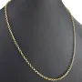 Funkelnde Rundankerkette in stilvollem Design aus glänzendem 585 / 14K Gold (Gelbgold) ca. 55cm, 3mm