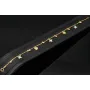 Trendiges Goldarmband mit glänzenden, eingearbeiteten Anhängern und Goldperlen (585er 14k), ca. 19cm lang