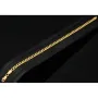 Hochwertig verarbeitetes Panzerarmband aus hochglanzpoliertem 585 14k Gold in 4 mm Stärke, ca. 19 cm Länge