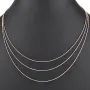 Außergewöhnliche Layer-Goldkette / Collier in außergewöhnlichem Tricolor Design aus 14K 585 Gold (Gelbgold, Weißgold, Roségold) - ca. 45cm