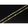 Kurze Goldkette im Figaro-Design aus funkelndem 585 / 14k Gold in ca. 45cm, 2,5mm