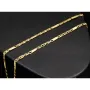 Kurze Goldkette im Figaro-Design aus funkelndem 585 / 14k Gold in ca. 45cm, 2,5mm