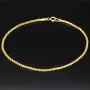 Hochwertig produziertes Goldarmband aus edlem 14K 585er Gold (Gelbgold) kurzgliedrig ca. 19cm, 2mm