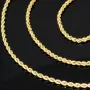 Fein gearbeitete Kordelkette aus hochwertigem 585 / 14 K Gold – ca. 55cm, 2mm