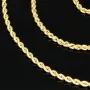 Kurze, funkelnde Kordelkette aus edlem 585 / 14 K Gold – ca. 45cm, 2mm