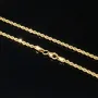 Hochwertige Kordelkette aus 585 / 14 Karat Gold mit feiner Struktur, klassisch und elegant – ca. 60cm, 2mm