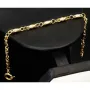 Hochwertig gearbeitetes Gold-Armband in Greco Design aus funkelndem Bicolor 585er Gelb- und Weißgold (ca. 21,5 cm, 4mm)