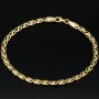 Exquisites 14K 585er Goldarmband – Feine Verarbeitung mit feiner Struktur und edler Ausstrahlung (ca. 19cm Länge, 3mm Breite)