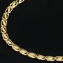 Exquisites 14K 585er Goldarmband – Feine Verarbeitung mit feiner Struktur und edler Ausstrahlung (ca. 19cm Länge, 3mm Breite)