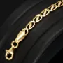Exquisites 14K 585er Goldarmband – Feine Verarbeitung mit feiner Struktur und edler Ausstrahlung (ca. 19cm Länge, 3mm Breite)