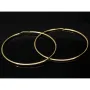 Klassisch elegante XXL Gold-Creolen aus feinem 14K 585er Gelbgold, glänzend poliert verarbeitet