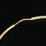 Klassisch elegante XXL Gold-Creolen aus feinem 14K 585er Gelbgold, glänzend poliert verarbeitet