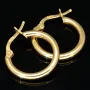 Mini-Creolen aus glänzend poliertem 14K / 585 Gold (Gelbgold) – zeitlos, elegant und edel