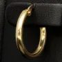 Mini-Creolen aus glänzend poliertem 14K / 585 Gold (Gelbgold) – zeitlos, elegant und edel