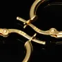 Mini-Creolen aus glänzend poliertem 14K / 585 Gold (Gelbgold) – zeitlos, elegant und edel