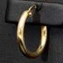 Mini-Creolen aus glänzend poliertem 14K / 585 Gold (Gelbgold) – zeitlos, elegant und edel