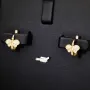 Exklusive Butterfly Ohrringe aus 585 14K Gold – Funkelnde Schmetterlinge mit strahlenden Zirkoniasteinen