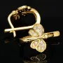 Exklusive Butterfly Ohrringe aus 585 14K Gold – Funkelnde Schmetterlinge mit strahlenden Zirkoniasteinen