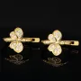 Exklusive Butterfly Ohrringe aus 585 14K Gold – Funkelnde Schmetterlinge mit strahlenden Zirkoniasteinen