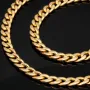 Exquisite Panzerkette in außergewöhnlichem Design aus hochwertigem 585 /14k Gold, Gelbgold mit leichter Rosé Nuance (ca. 57cm lang und 6mm breit)