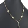 Exklusive Ankerkette aus edlem Bicolor 14K 585er Gold (Gelbgold und Weißgold) mit eingearbeiteten Elementen - ca. 50cm 4,5mm