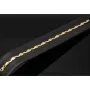Edles Armband aus 14K 585 Bicolor Gold (Gelbgold und Weißgold) mit feinem Gliederdesign (ca. 19cm, ca. 5mm)