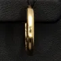 Mini-Creolen aus glänzend poliertem 14K / 585 Gold (Gelbgold) mit praktischem Verschluss