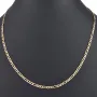 Edle Goldkette – Figarokette, stilvoll und hochwertig verarbeitet aus massivem Gold (333 / 8K Gelbgold) - ca. 50cm lang, ca. 3mm