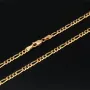 Edle Goldkette – Figarokette, stilvoll und hochwertig verarbeitet aus massivem Gold (333 / 8K Gelbgold) - ca. 50cm lang, ca. 3mm