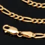 Edle Goldkette – Figarokette, stilvoll und hochwertig verarbeitet aus massivem Gold (333 / 8K Gelbgold) - ca. 50cm lang, ca. 3mm