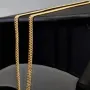 Feingliedrige, flache Goldkette aus hochwertigem Gelbgold (585/14k Gold) in 45 cm Länge, 3mm Breite