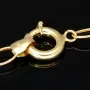 Feine Bicolor-Ankerkette aus hochwertigen 14K 585 Gold (Gelb- und Weißgold) mit dekorativen Stern-Elementen – ca. 50 cm Länge, 4,5 mm Breite