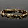 Exklusives Armband aus hochwertigem Bicolor 14K 585er Gold (Gelb- und Weißgold) - ca. 21 cm Länge und 6mm Breite